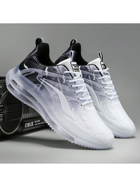 Men'S Street Style Running Shoes, Shock Absorbing, Comfortable, Slip-Resistant, Sports Shoes, Suitable for Outdoor Activities, Great for Casual Jeans Sports Style